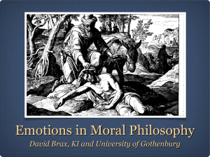 Emotions in Moral Philosophy