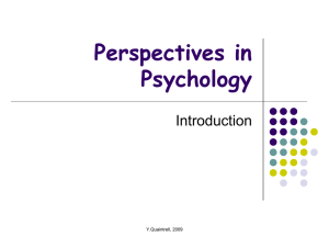 Perspectives in Psychology - Distancelearningcentre.com