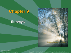 Chapter 09: Surveys