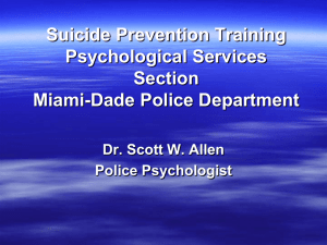 Suicide Prevention Training [MDPD]