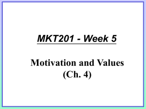Motivation and Values
