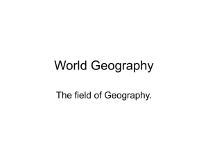 field of Geography - Canton Local Schools