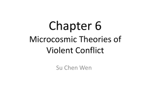 Chapter 6 Microcosmic Theories of Violent Conflict