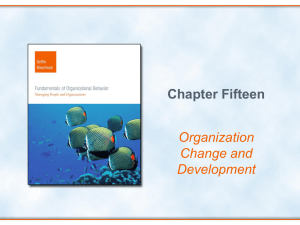 Organization change and development