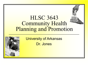 Community Health Planning