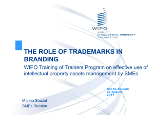 Role of Trademarks in branding - Tanzania August 2011