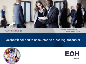 16. Occupational health as an Optimal healing