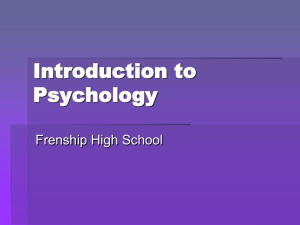 Introduction to Psych