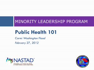 MLP In-Person Meeting Presentation: Public Health 101