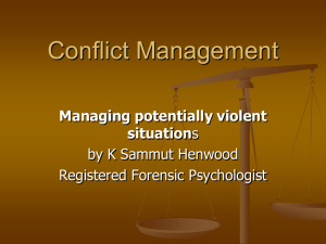 Conflict management – How to deal with volatile patients
