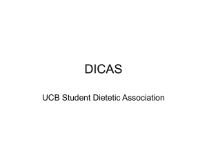 PowerPoint Presentation - UC Berkeley`s Student Dietetic Association