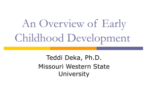 An Overview of Early Childhood Development