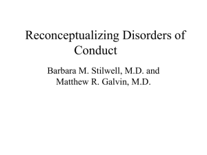 Redefining Conduct Disorder