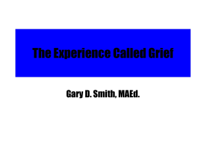 The Experience Called Grief