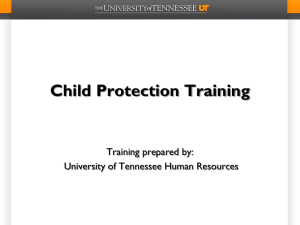 PowerPoint for Child Protection Training