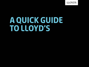 A quick guide to Lloyd`s