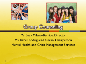 Group Counseling - School Social Work Services