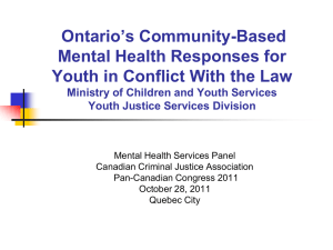 Youth Mental Health Court Worker Program