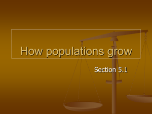 How populations grow