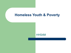 Homeless Youth & Poverty