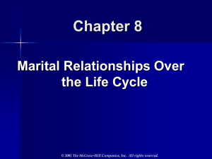 Marital Relationships over the Life Cycle