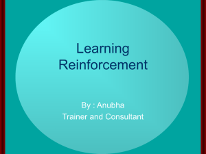Learning Reinfo
