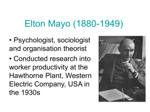 Elton Mayo (1880