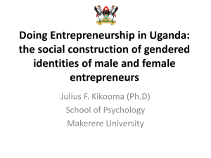 Doing Entrepreneurship in Uganda