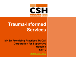 Trauma-Informed Services