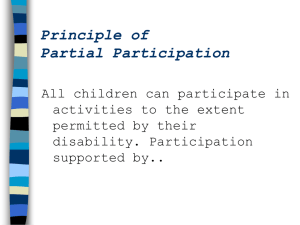 Principle of Partial Participation