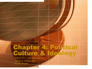 Chapter 4: Political Culture & Ideology