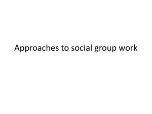Approaches to social group work (203776)