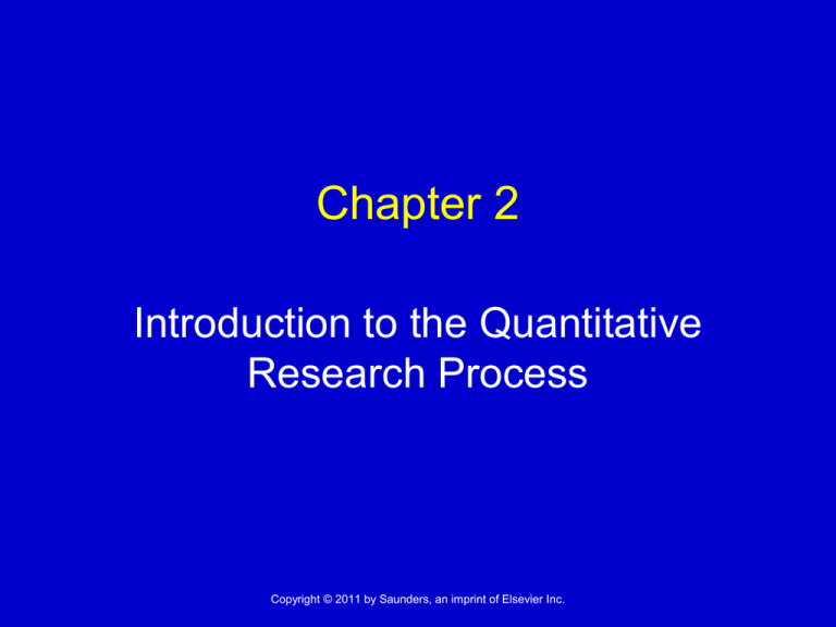 quantitative research example chapter 2