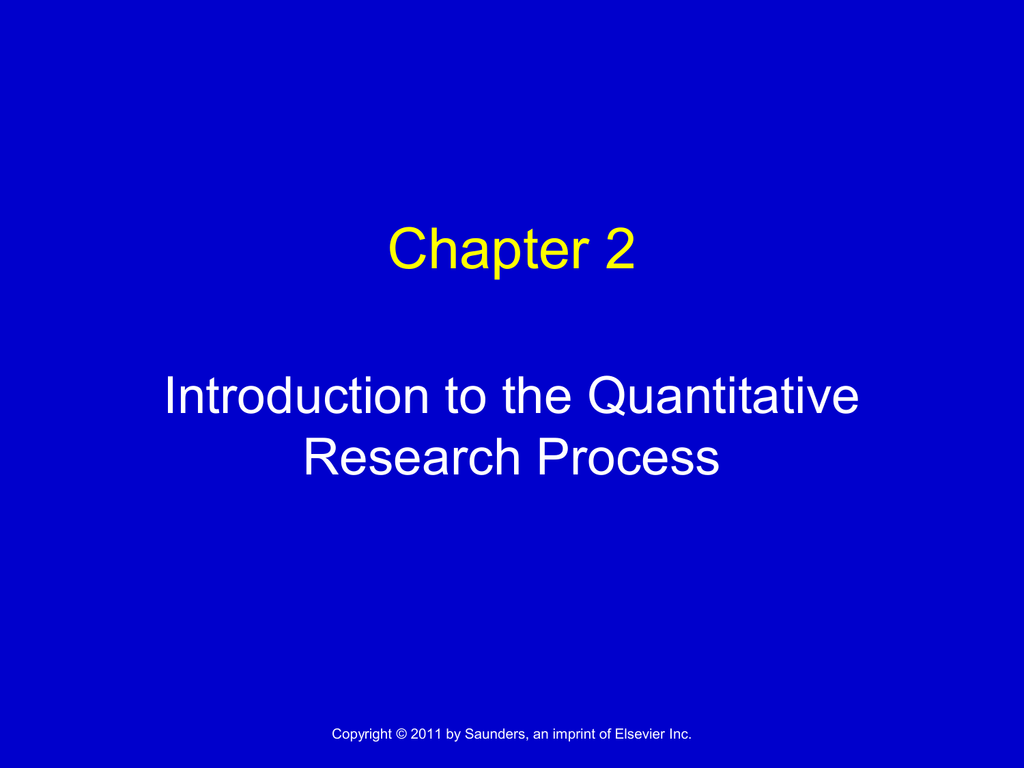 parts of chapter 2 in research quantitative