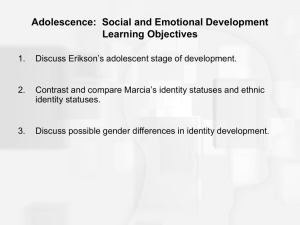 Adolescence: Social and Emotional Development