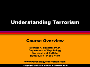 Course Overview - PsychologyofTerrorism.com