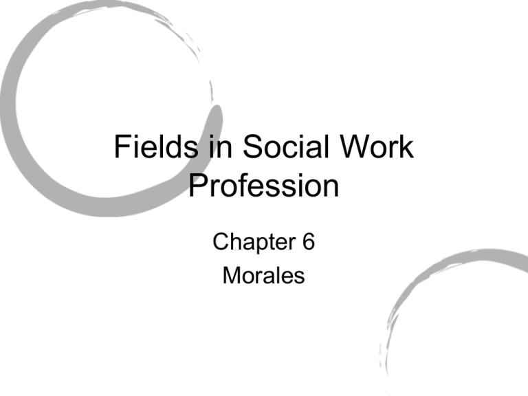 Fields In Social Work Profession