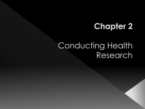 Chapter 2 Conducting Health Research