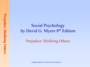 Prejudice: Disliking Others