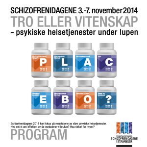 Program for 2014 - Schizofrenidagene