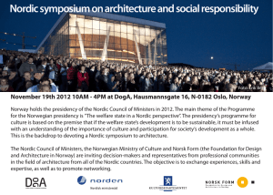 Nordic symposium on architecture and social responsibility
