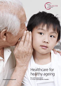 Healthcare for healthy ageing