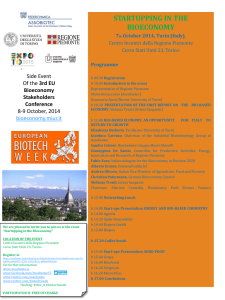 Locandina evento Startapping in the bioeconomy