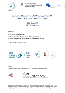 International Summer School of Museology, Piran 2014
