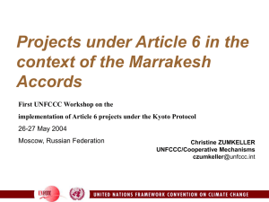 Article 6 in the context of the Marrakesh Accords