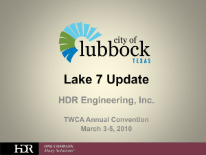 City of Lubbock Lake 7 Update