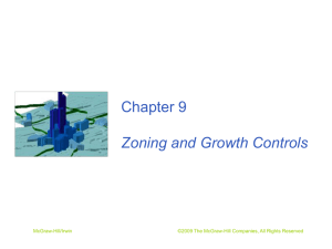 Chapter 9 Zoning and Growth Controls