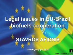 The emerging EU-Brazil Strategic Partnership: The Environment