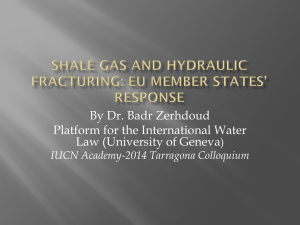 Shale gas and hydraulic fracturing: EU member states* response