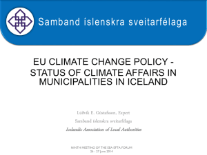 EU Framework for climate and energy policies 2020 -2030